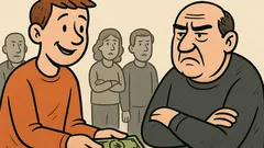 Dowcip: Pożyczaj od pesymistów — i tak...